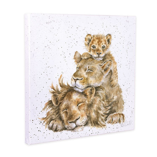 Wrendale Canvas Art Z029 Lion Family 