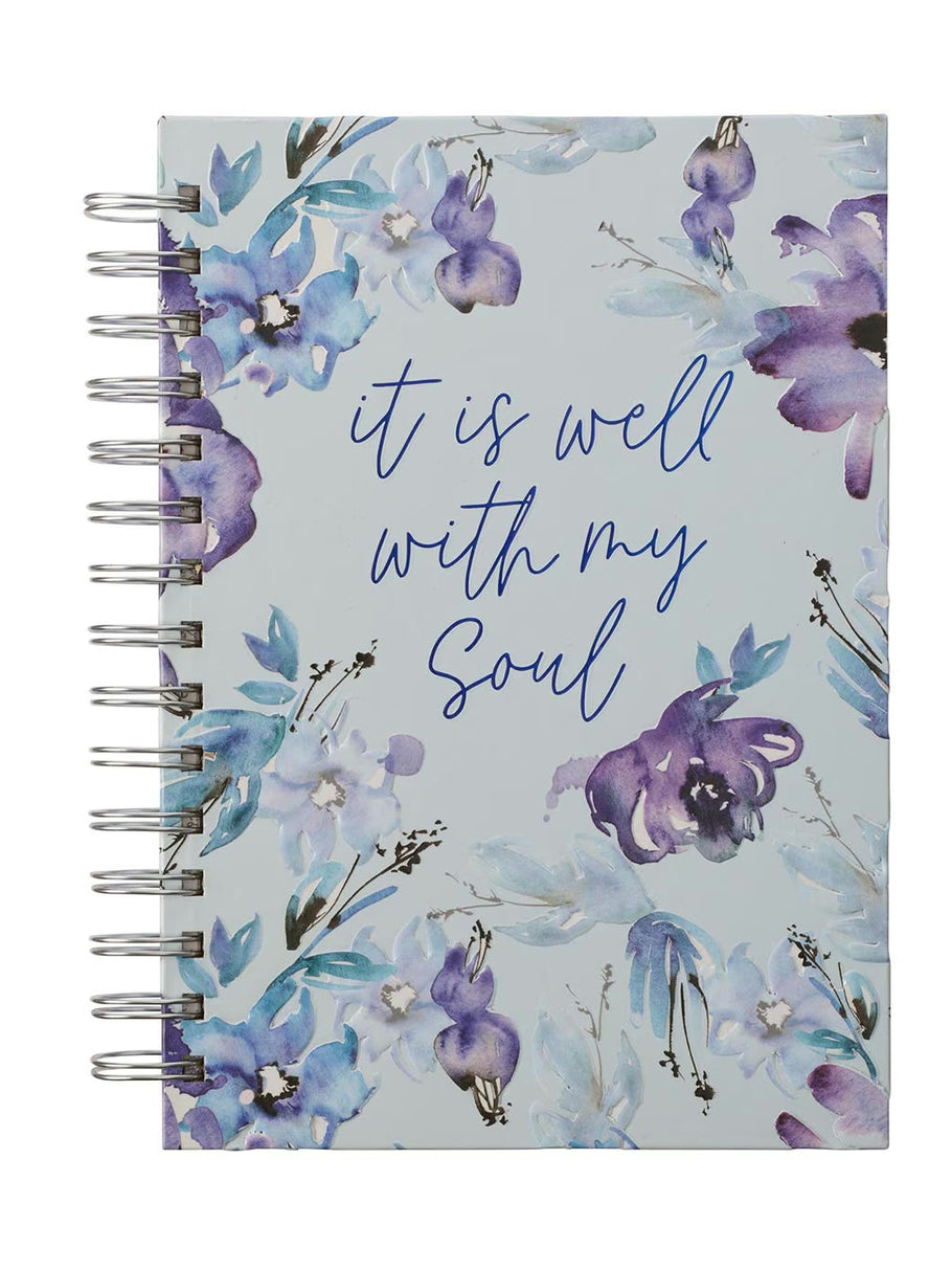 Book Journal&nbsp; It Is Well With My Soul&nbsp; Spiral Bound&nbsp; Jlw135