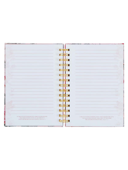  Book Journal&nbsp; More Precious Then Rubies Prov.31:10 Pink Floral Spiral Bound&nbsp; &nbsp;Jlw166