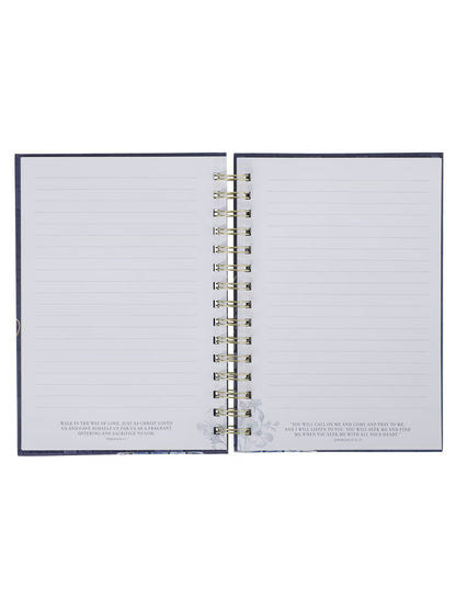 Book Journal Grace Eph.2:8 Blue Spiral Bound  Jlw236