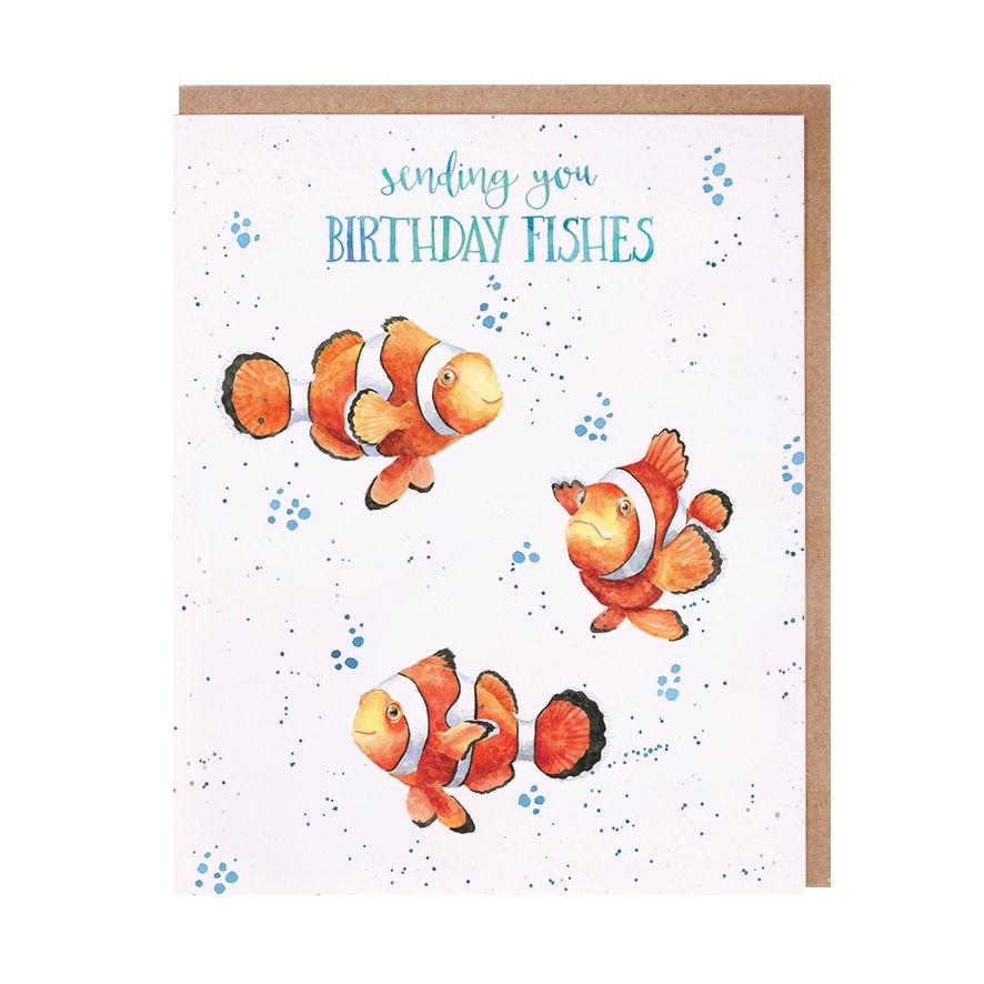 Card  AOC161  Sending you Birthday Fishes   Nemo 