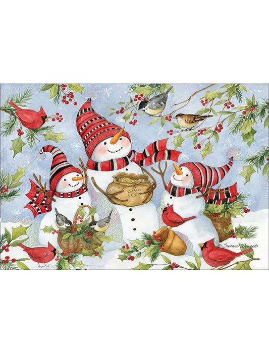 Card Christmas Woodland Santa  Petite  12 Pk  2004560