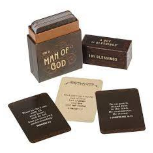 Cards 101 Box Of Blessing's For A Man Of God bx150