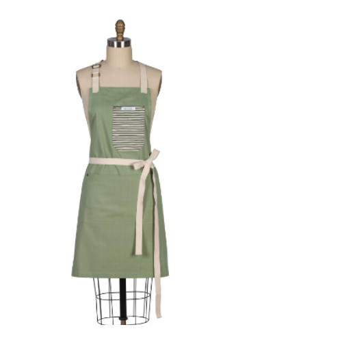 Apron-Kitchen Green Tea Chef-26x32"-R6909 