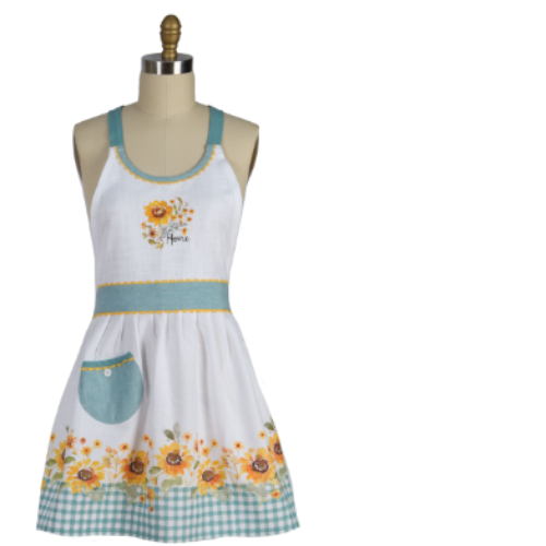 Apron-Sunflowers Forever Hostess Apron-20x30.5"-R7231 