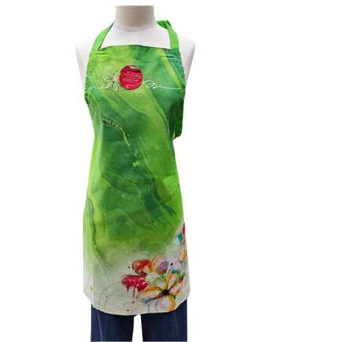 Apron Izzy & Oliver watercolor  Green 