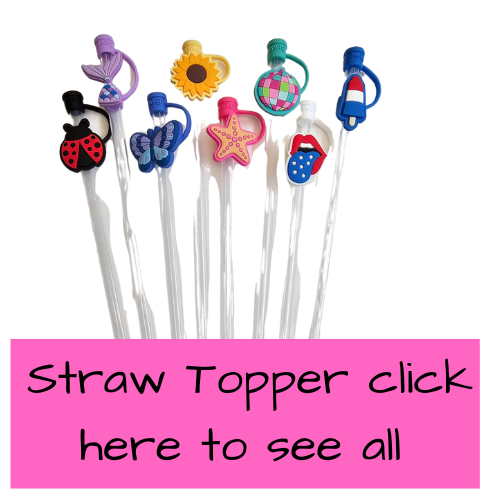 Straw Toppers  and Straws    47 Options 