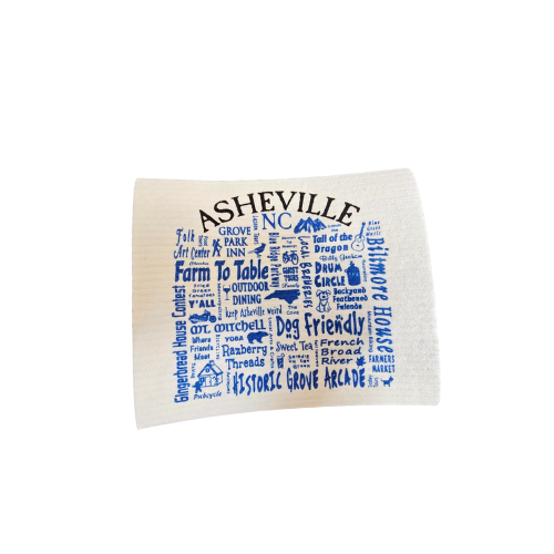 Dish Cloth   Asheville Logo 