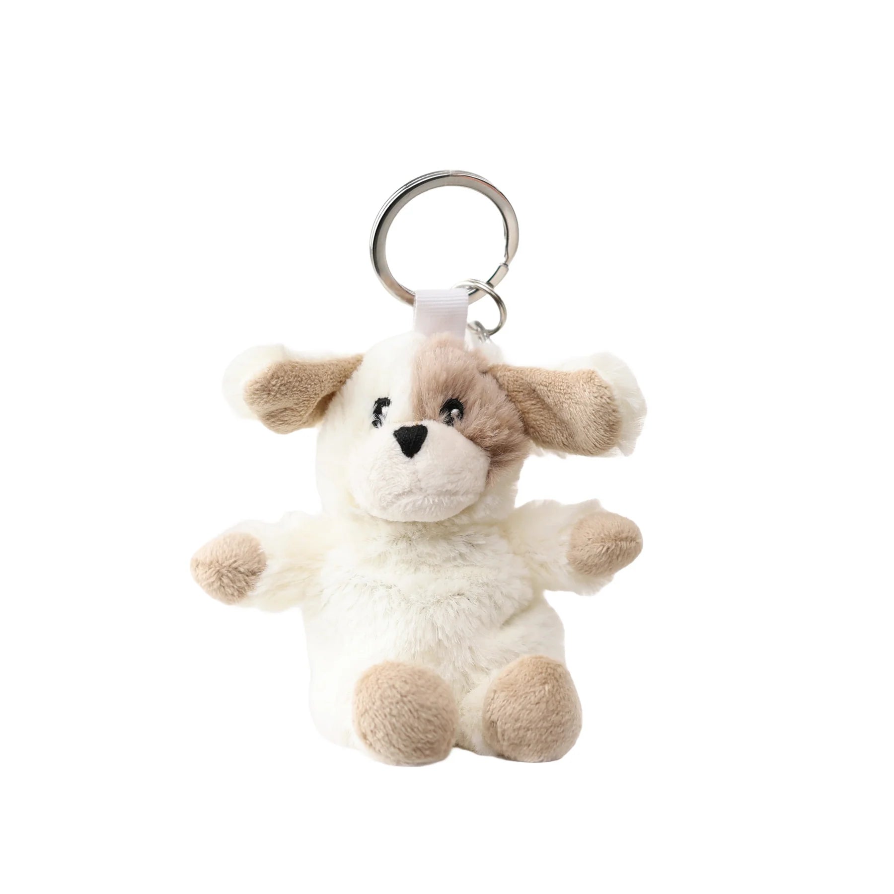 Key Ring Puppy White/Tan 5" Kr-Pup-2