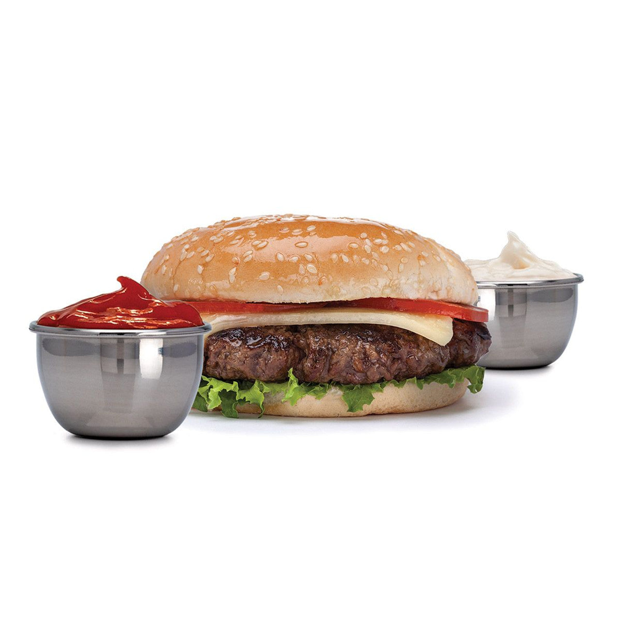 Condiment Containers 3Pack Stainless Steel60054 