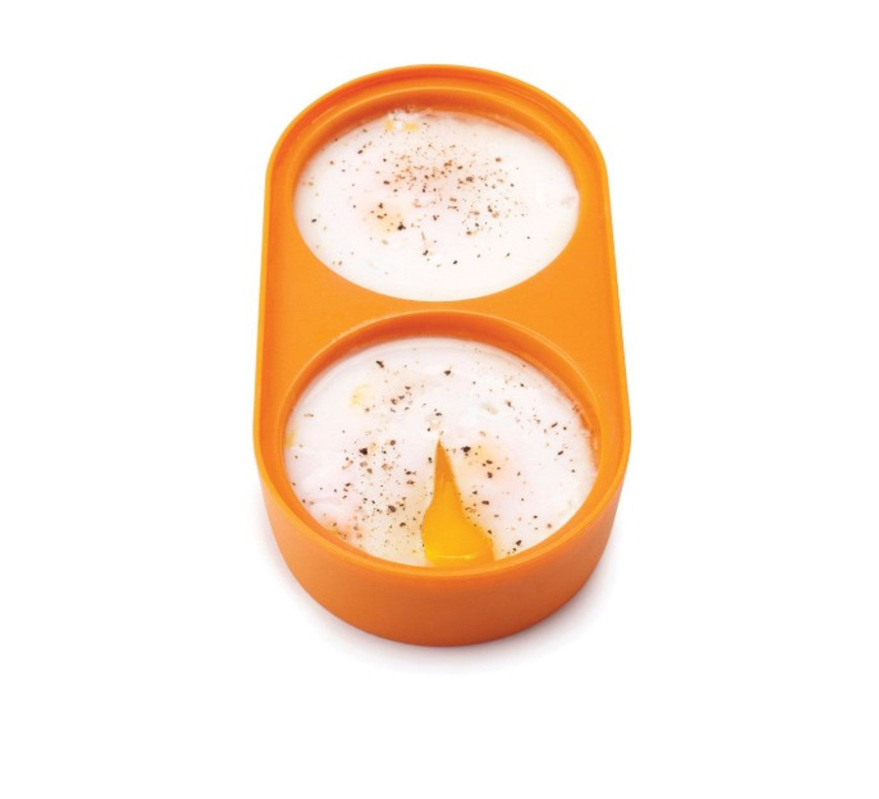 Egg Poacher Double Orange/White 50527 