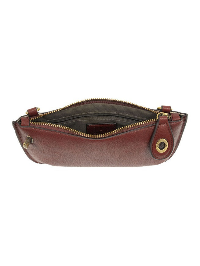 L8000-107 Women's Mini Crossbody Wristlet Clutch Sangria  Bag 