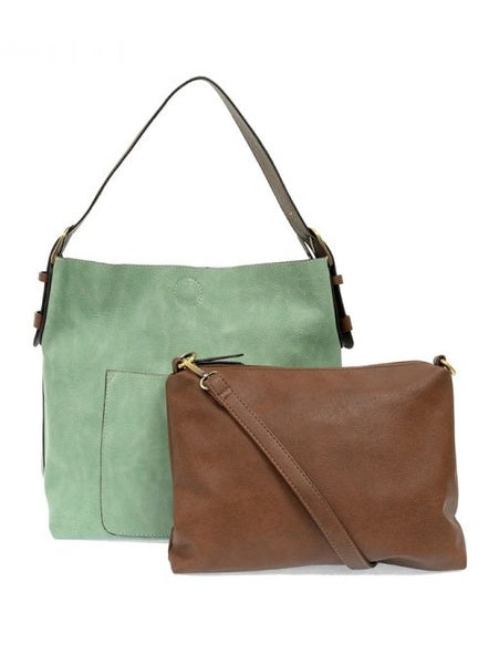  Classic Hobo Bag Coffee Handle Bermuda Green&nbsp;L8008-110
