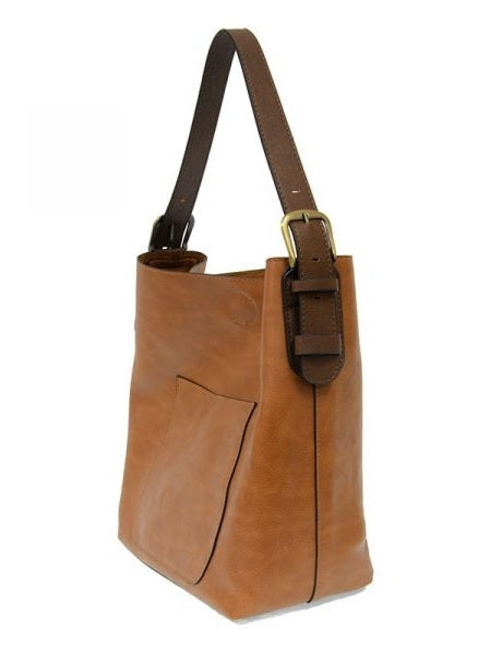 Classic Hobo Bag Coffee Handle Hazelnut L8008-121