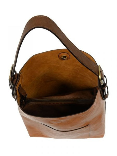 Classic Hobo Bag Coffee Handle Hazelnut L8008-121
