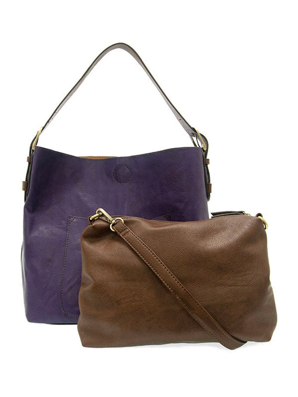 Classic Hobo Bag Coffee Handle Mystic Purple L8008-133