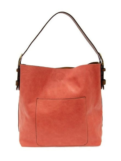 Classic Hobo Bag Coffee Handle Living Coral&nbsp;L8008-135