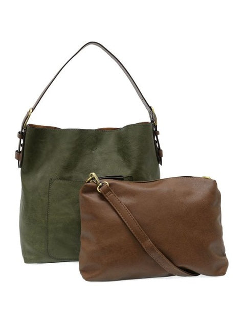 Classic Hobo Bag L8008-139 Dark Basil 
