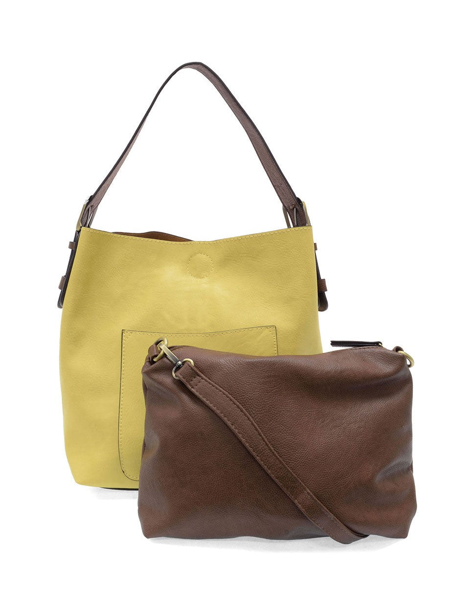 Classic Hobo Bag Coffee Handle Coral Peach L8008-155