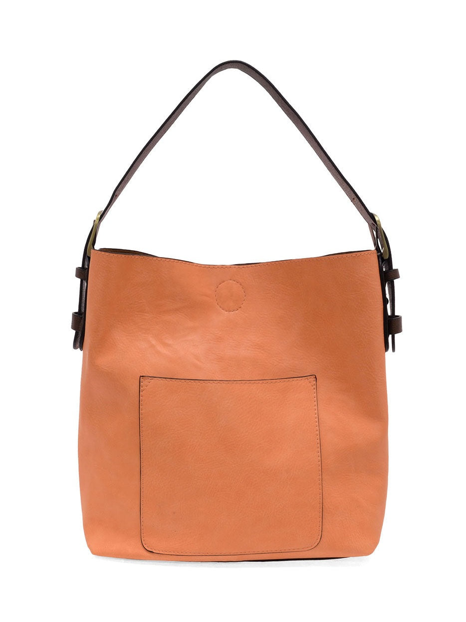 Classic Hobo Bag Coffee Handle Coral Peach L8008-155