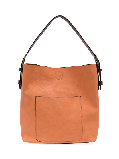 Classic Hobo Bag Coffee Handle Coral Peach L8008-155