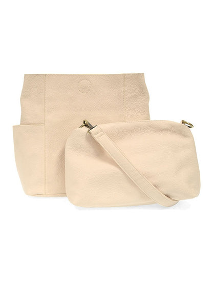 Kayleigh Side Pocket Bucket Bag L8089-01 Alabaster 