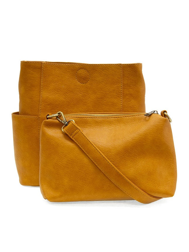 Kayleigh Side Pocket Bucket Bag L8089-016 Honey 