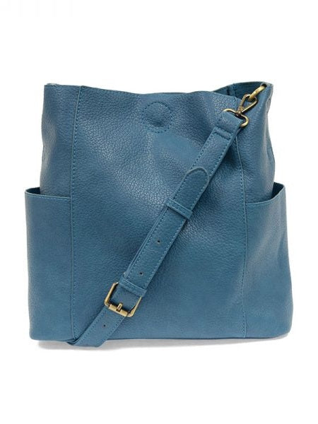 Kayleigh Side Pocket Bucket Bag - L8089-06 -  PEACOCK 