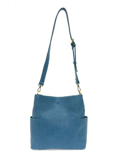 Kayleigh Side Pocket Bucket Bag - L8089-06 -  PEACOCK 