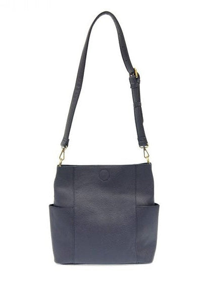 Kayleigh Side Pocket Bucket Bag - L8089-07 - Navy 