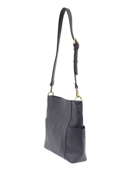 Kayleigh Side Pocket Bucket Bag - L8089-07 - Navy 