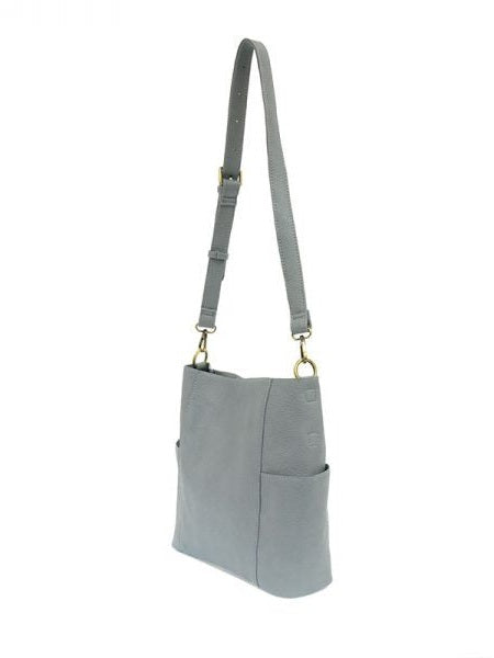Kayleigh Side Pocket Bucket Bag L8089-08 Dusty Blue 