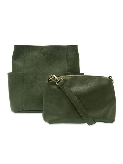 Kayleigh Side Pocket Bucket Bag  L8089-23  Hunter Green 