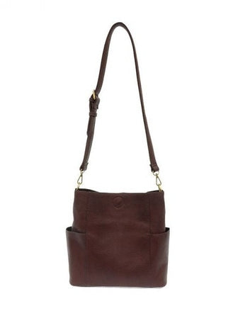 Kayleigh Side Pocket Bucket Bag - L8089-53 -  OXBLOOD 