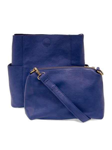 Kayleigh Side Pocket Bucket Bag - L8089-97 -  COBALT 