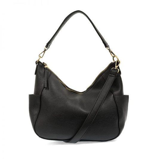 Trish Convertible Hobo Bag  L8116-00  -  Women's  BLACK 