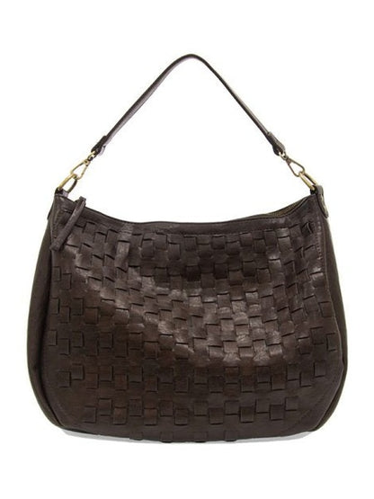 Kali Woven Slouchy Hobo Bag - L8146-99  -  Women's  ESPRESSO BEAN 