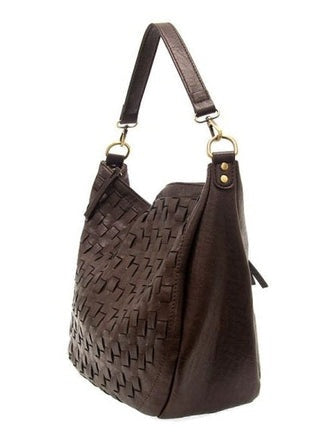 Kali Woven Slouchy Hobo Bag - L8146-99  -  Women's  ESPRESSO BEAN 