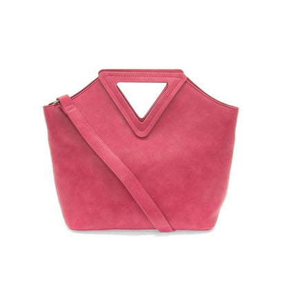 Sophie Triangle Handle Bag - L8167-76  -  Women's  HOT PINK 