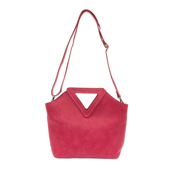 Sophie Triangle Handle Bag - L8167-76  -  Women's  HOT PINK 