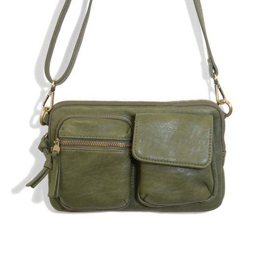 Kendra Cargo Pocket Sling / Crossbody Bag - L8185-03  -  Women  MOSS 