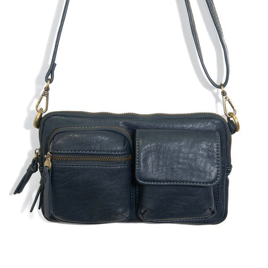 Kendra Cargo Pocket Sling / Crossbody Bag - L8185-00  -  Women  BLACK 