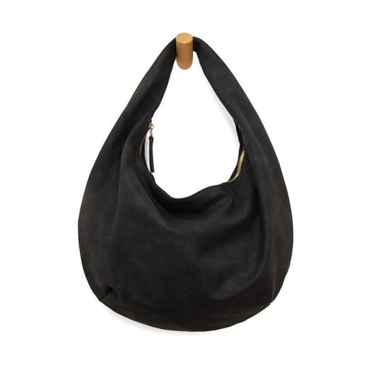 Bianca Soft Crescent Shoulder Bag  - L8204-00  -  Women  Black 
