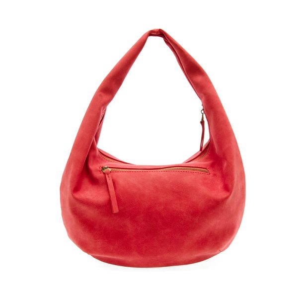 Bianca Soft Crescent Shoulder Bag  - L8204-05  -  Women  RED 