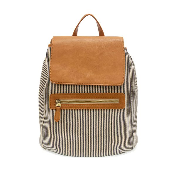 Wren Pinstripe Carmen Canvas Backpack  - L8211-04  -  Women  DEMIM 