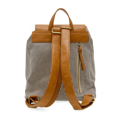 Wren Pinstripe Carmen Canvas Backpack  - L8211-04  -  Women  DEMIM 