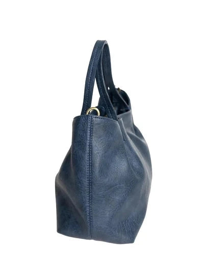 Joy Susan- Crossbody Navy Niki Pleated Satchel Women's L8361-07