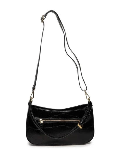 Joy Susan- Crossbody Black Erin Faux Croc Women's L8365-00