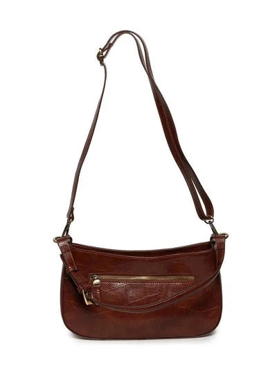 Crossbody Pecan Erin Faux Croc Women's L8365-02