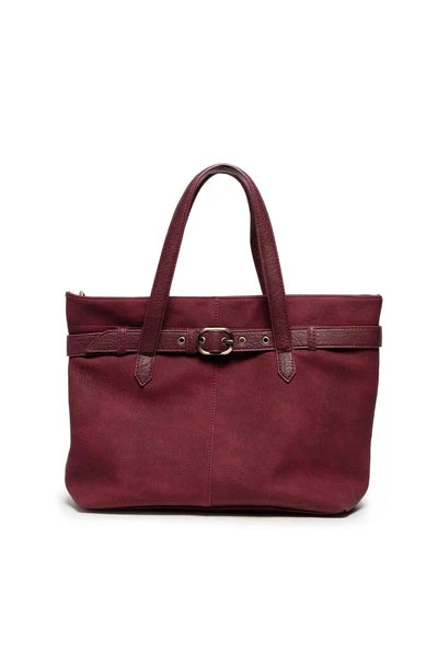 Crossbody Bordeaux Geneva Medium Sueded Tote Women's L8371-53